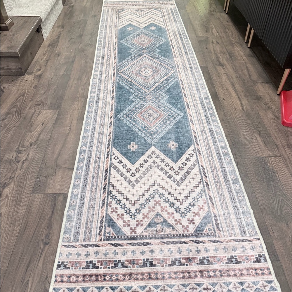 Ruggable COVER ONLY Geometric Pattern Runner Rug 2.5’x10’